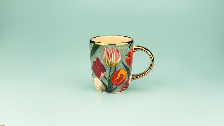 Mugg serien "Pretty Tulips" grön från Matix Souvenir Holland