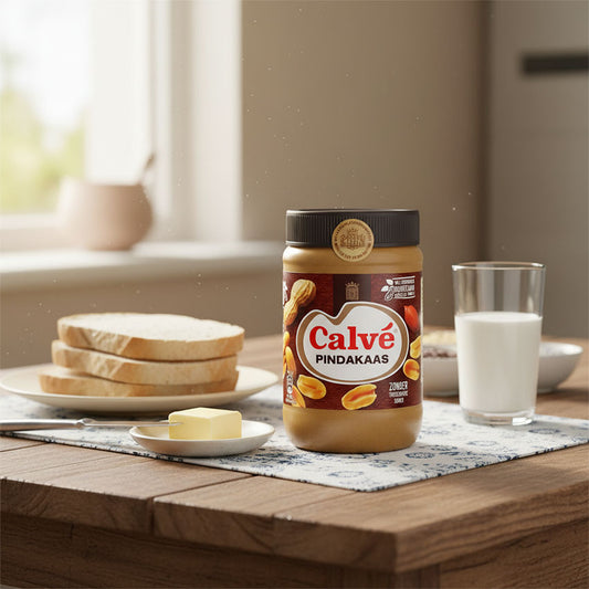 Calvé pindakaas 650gr jordnötssmör frukost - klassisk holländsk från Holland