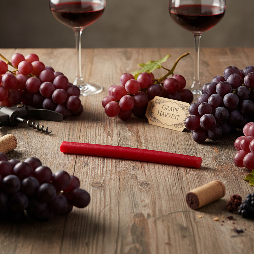 Röda sockerstång extra hård med smak av vindruva (Wijnstok extra hard) 43gr. enligt originalrecept från Holland Foodz Oosterhout, en av våra favoriter