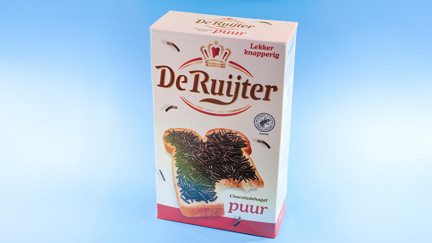 De Ruijter chokladströssel MÖRKA / Hagelslag PUUR 390g.