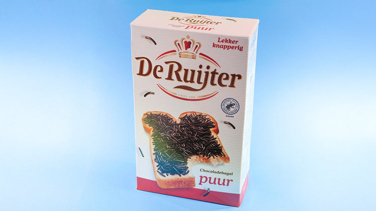 De Ruijter chokladströssel MÖRKA / Hagelslag PUUR 390g.