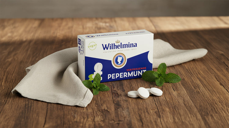 Klassisk holländsk pepparmynt och mintpastiller från Nederländerna samlade i DutchButiks pepparmyntskollektion.