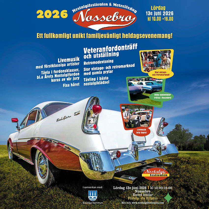 affiche Nossebro Nostalgifestivalen 2026