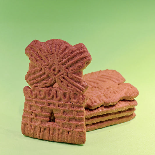 äkta holländska speculaas i form av en kvarn den holländska pepparkakor