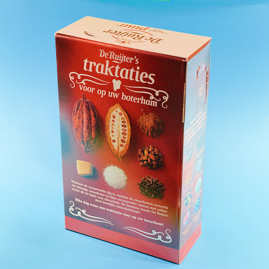 Chokladströssel Mörk 390g från De Ruijter Chocolade baksida