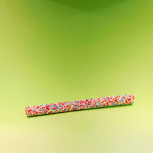 Hully Gully sockerstång hård med jordgubbar smak (de harde Hully Gully zuurstok) 43gr. enligt originalrecept från Holland Foodz Oosterhout