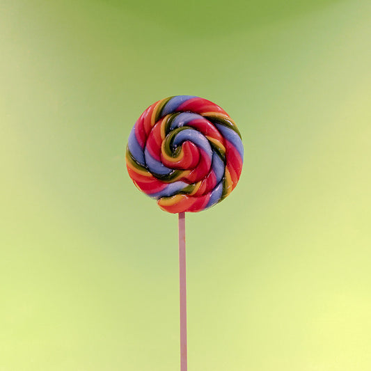 Regnbågs jordgubb- spiralklubban 45gr. från Holland Foodz
