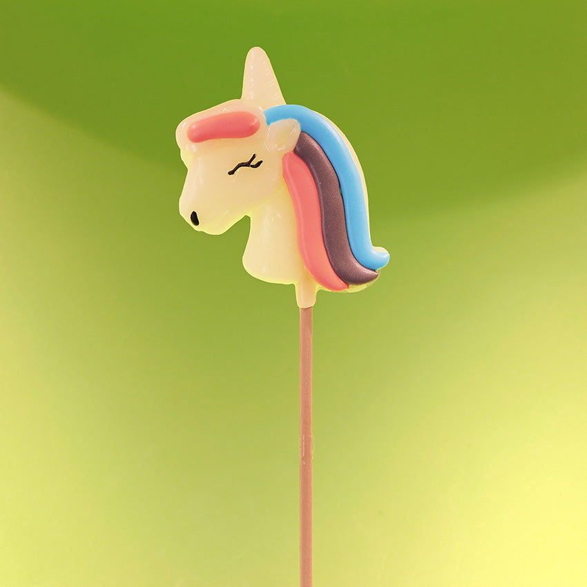 Enhörning jordgubbsklubba 50gr. (Unicorn-lolly) enligt originalrecept från Holland Foodz Oosterhout