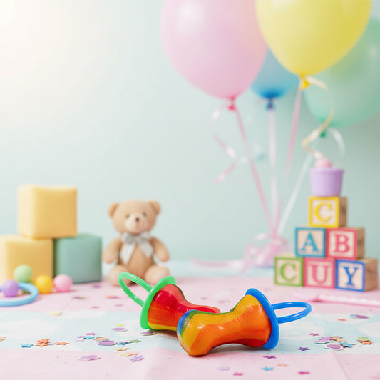 Regnbågn jordgubbssockernapp (suikerspeen) 43gr. från Holland 