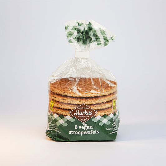 Veganska premium Stroopwafels från Markus och Markus 8 st