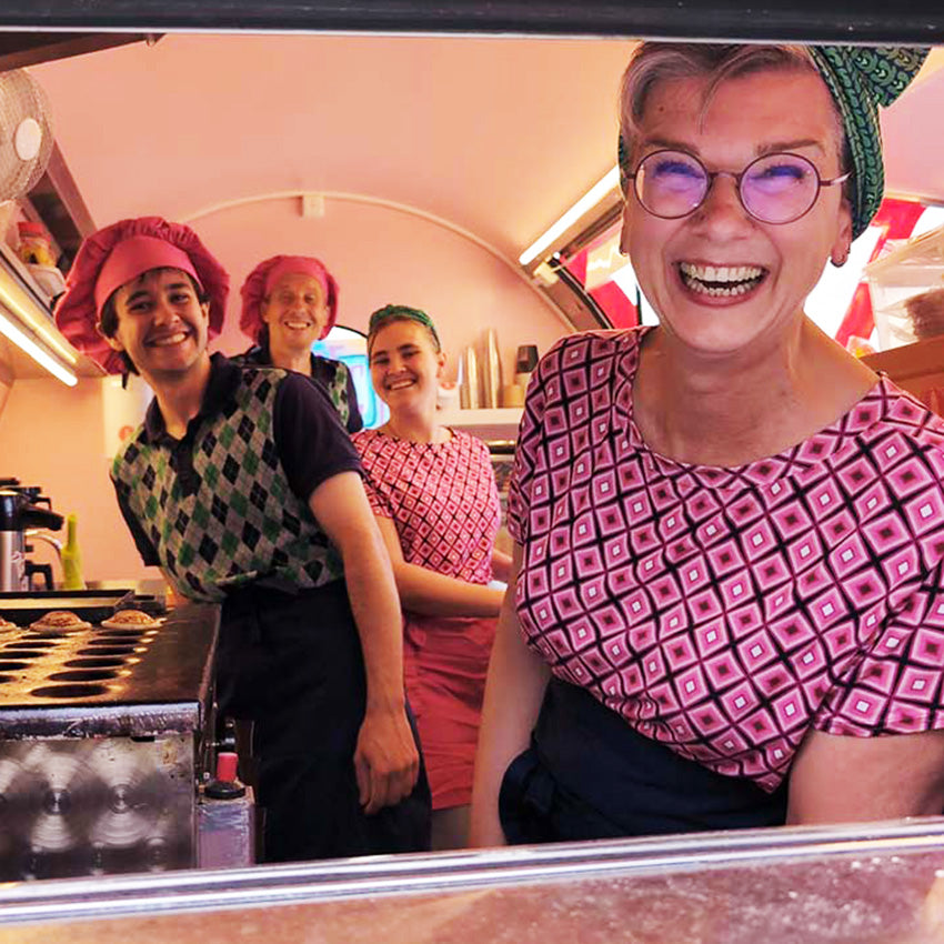 Poffertjes-teamet i full styrka under Töreboda Kanalfestivalen 2025