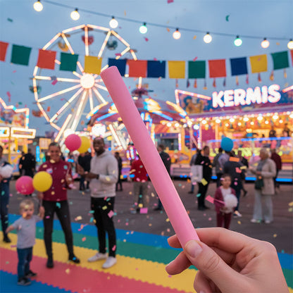 Originalet äkta Oosterhout rosa sockerstang hård med söt-syrlig smak (de harde Zuurstok) 43gr. från Holland Foodz