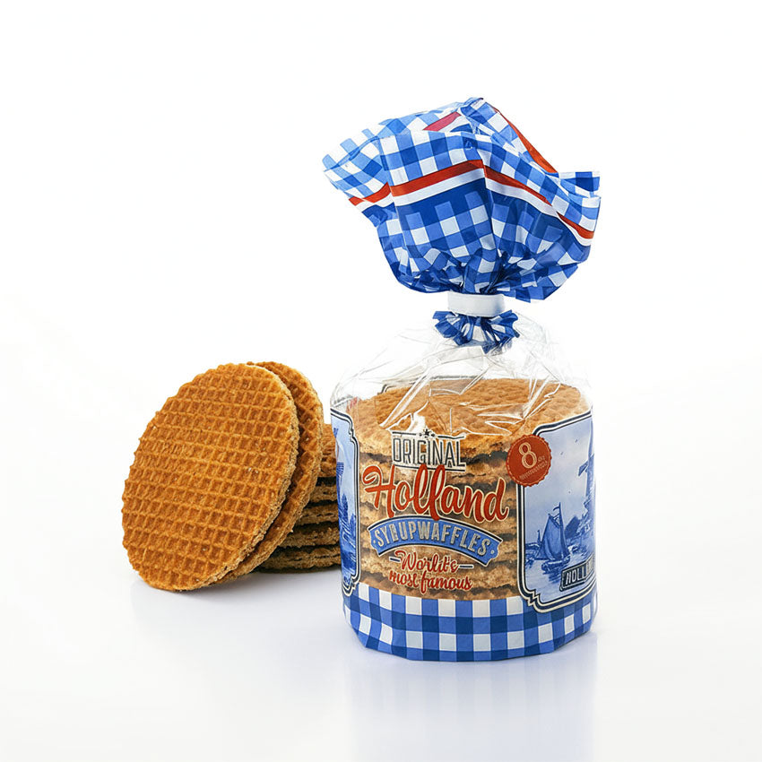 Påse sirapsvåfflor 8st. med kanel, sirap och Bourbon-vanilj från Matix Souvenir Holland