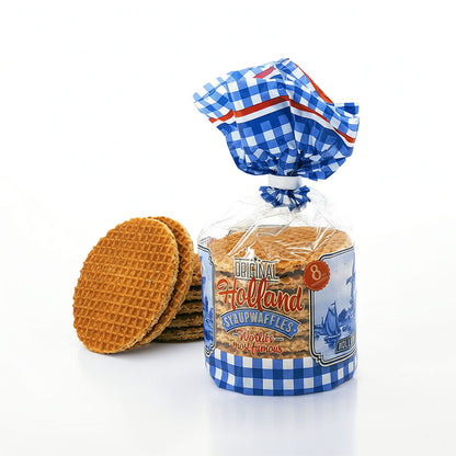 Påse sirapsvåfflor 8st. med kanel, sirap och Bourbon-vanilj från Matix Souvenir Holland